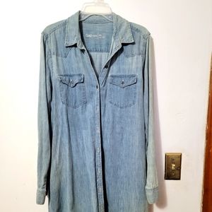 Gap denim shirt dress xl